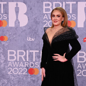 La chanteuse Adele a assisté et activement participé aux BRIT Awards 2022, à l'O2. Londres, le 8 février 2022.