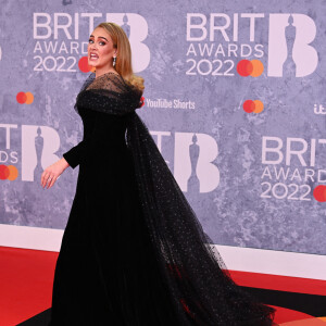 La chanteuse Adele a assisté et activement participé aux BRIT Awards 2022, à l'O2. Londres, le 8 février 2022.