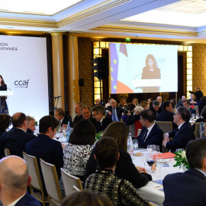 Anne Hidalgo, maire de Paris - Dîner annuel du Conseil de Coordination des organisations Arméniennes de France (CCAF) à L'Hôtel du Collectionneur à Paris le 8 février 2022