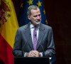 Le roi Felipe VI d'Espagne lors de la présentation de la XXIe édition des Codespa Awards à Madrid, Espagne, le 1er février 2022. 