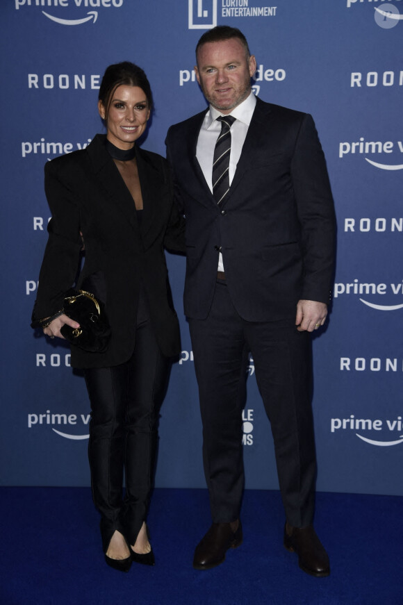 Wayne Rooney et sa femme Coleen - Première du nouveau documentaire Amazon Prime "Rooney" à Manchester le 9 février 2022.