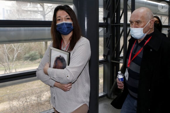 Jennifer Cleyret-Marrel, mère de Maëlys, lors du procès en assises de Nordhal Lelandais, à Grenoble, Isère, France, le 31 janvier 2022. © Pascal Fayolle/Bestimage 