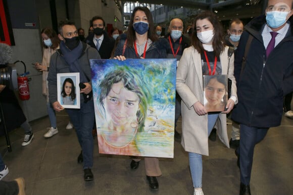 Les parents de Maëlys, Jennifer Cleyet Marrel et Joachim De Araujo lors du procès en assises de Nordhal Lelandais, à Grenoble. Grenoble, (Isère) FRANCE-31/01/2022. © Pascal Fayolle / Bestimage 