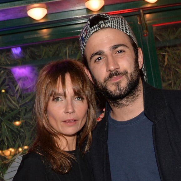 Axelle Laffont et son ex-compagnon Cyril Paglino - Prix de la Closerie des Lilas 2015 à Paris, le 8 avril 2015.