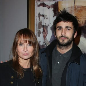 Axelle Laffont et son ex-compagnon Cyril Paglino - Inauguration de l'hôtel "Sofitel Paris le Faubourg" à Paris le 5 mars 2015.