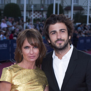 Axelle Laffont et son ex-compagnon Cyril Paglino - Avant-première du film "Get On Up" lors du 40ème festival du cinéma américain de Deauville, le 12 septembre 2014. 