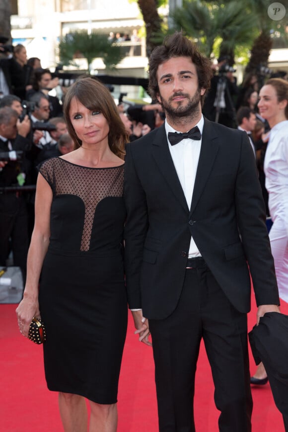 Axelle Laffont et son ex-compagnon Cyril Paglino - Montée des marches du film "The Homesman" lors du 67 ème Festival du film de Cannes – Cannes le 18 mai 2014. 