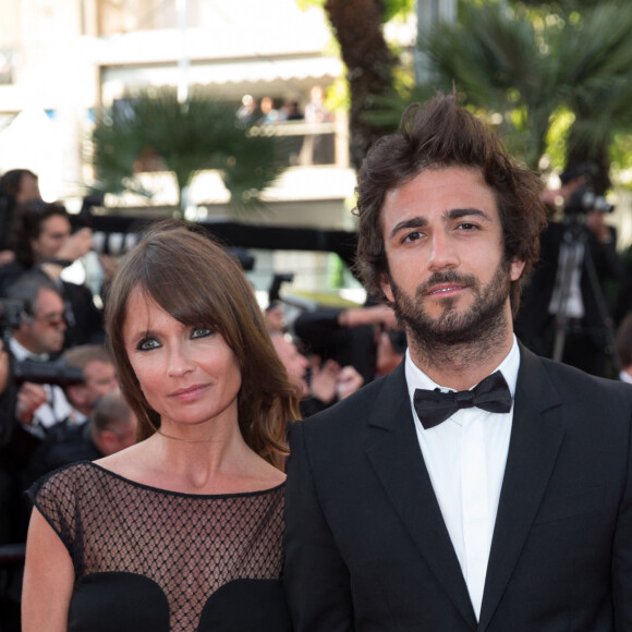 Axelle Laffont et son ex-compagnon Cyril Paglino - Montée des marches du film "The Homesman" lors du 67 ème Festival du film de Cannes – Cannes le 18 mai 2014. 