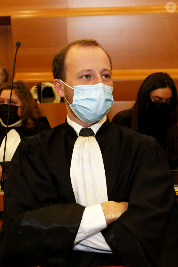 Maître Fabien Rajon, avocat de Jennifer Cleyet Marrel, mère de Maëlys, lors du procès en assises de Nordhal Lelandais, à Grenoble. Grenoble, (Isère) FRANCE-31/01/2022. © Pascal Fayolle / Bestimage 
