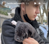 Amandine Pellissard a adopté un petit chien prénommé Seven pour ses enfants - Instagram