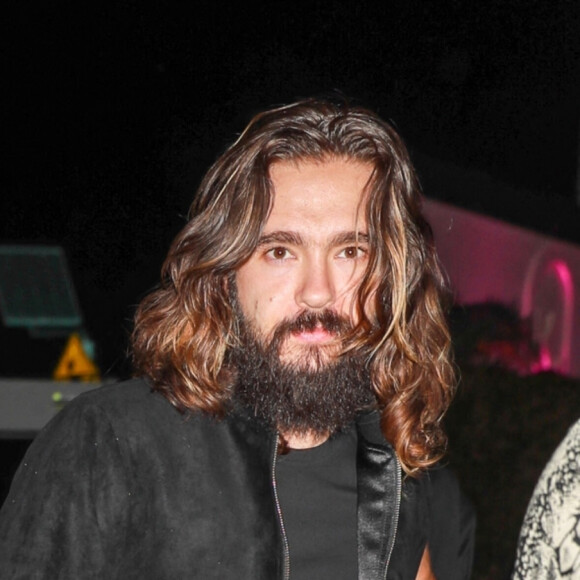 Heidi Klum et son mari Tom Kaulitz arrivent au concert de Justin Bieber à Los Angeles, le 11 février 2022. 