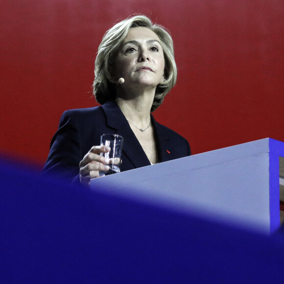 Meeting de Valérie Pécresse, candidate LR à l'élection présidentielle 2022, au Zenith de Paris le 13 février 2022. © Denis Guignebourg / Bestimage 
