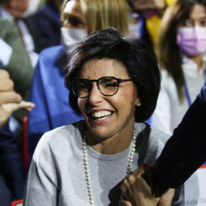 Rachida Dati - Meeting de Valérie Pécresse, candidate LR à l'élection présidentielle 2022, au Zenith de Paris le 13 février 2022.