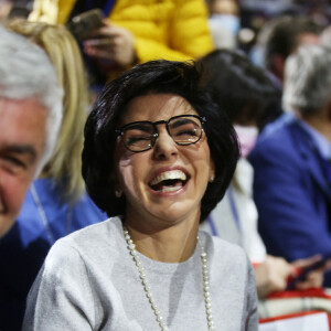 Rachida Dati - Meeting de Valérie Pécresse, candidate LR à l'élection présidentielle 2022, au Zenith de Paris