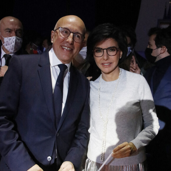 Rachida Dati - Meeting de Valérie Pécresse, candidate LR à l'élection présidentielle 2022, au Zenith de Paris le 13 février 2022.