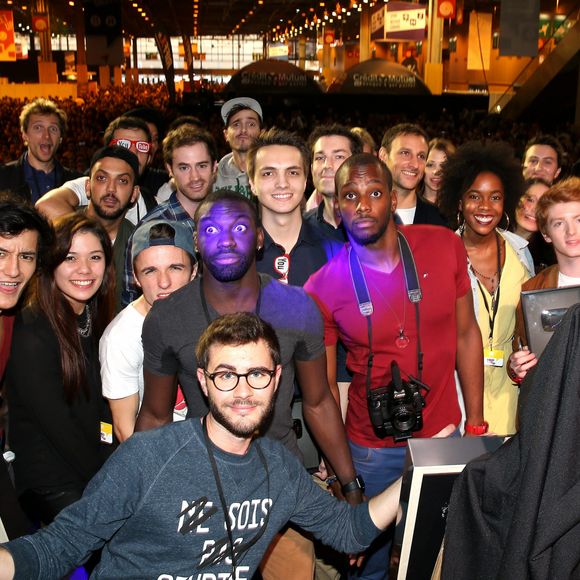 Exclusif - Cyprien, Cover Garden, Jonh Rachid, Squeezie, guest - Salon Video City, le 1er événement dédié aux créateurs vidéo du web à la porte de Versailles à Paris, le 7 novembre 2015. © Dominique Jacovides/Romuald Meigneux/Bestimage 