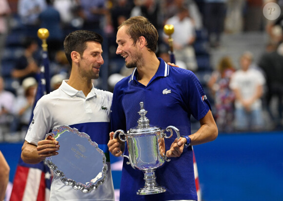 Novak Djokovic vs Daniil Medvedev - Finale de l'US Open à New York, le 12 septembre 2021.