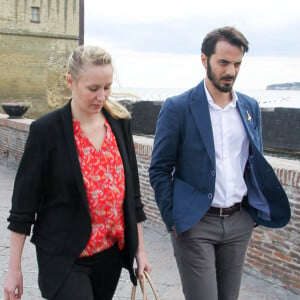 Exclusive - Marion Maréchal et Vincenzo Sofo à Naples le 14 mai 2019