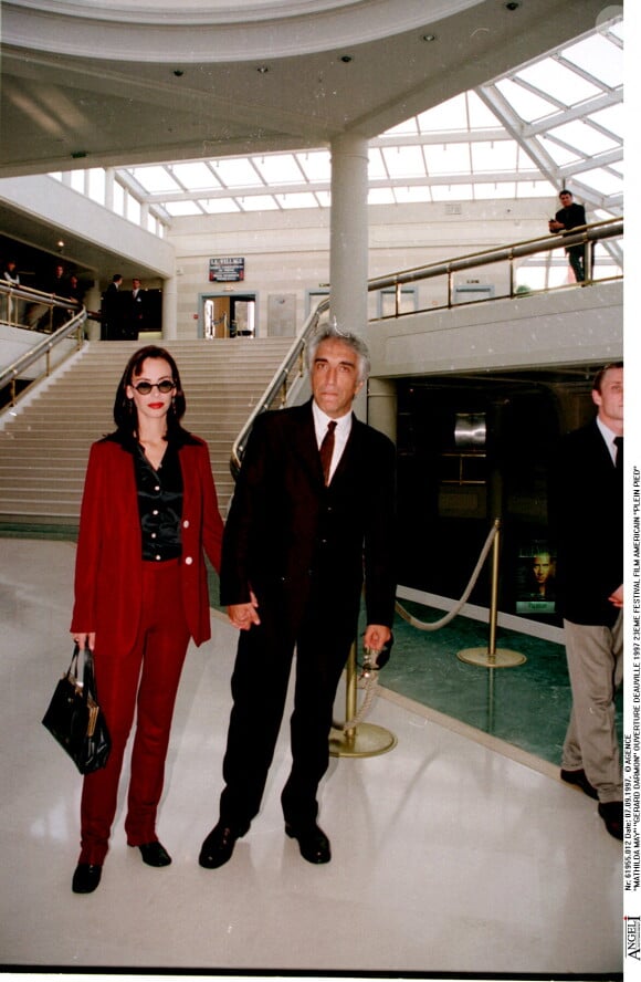 Gérard Darmon et Mathilda May à Deauville en septembre 1997.