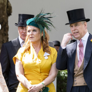 Le prince Andrew, duc d'York, Sarah Ferguson lors des courses de chevaux à Ascot le 21 juin 2019.  21 June 2019. Royal family members on day four of Royal Ascot at Ascot Racecourse. 