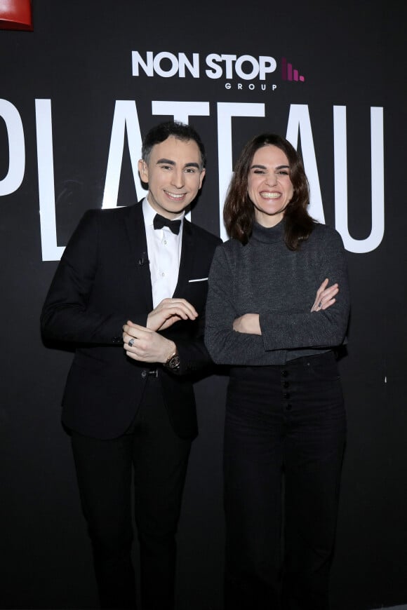 Exclusif - Jordan de Luxe et Myriam Palomba - Enregistrement de l'émission "L'Instant de Luxe" à Paris. Le 3 février 2022 © Cédric Perrin / Bestimage