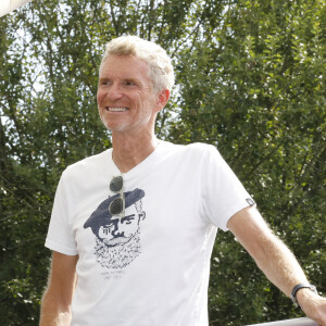 Denis Brogniart - 8ème édition du "Triathlon des roses" au Stade Français dans le domaine de Saint Cloud le 18 septembre 2021. © Marc Ausset-Lacroix/Bestimage