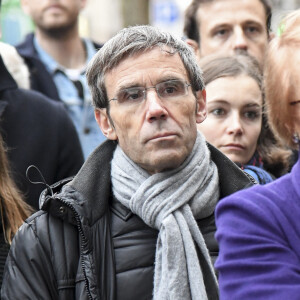 Exclusif - David Pujadas à Paris lors de l'inaguration de l'esplanade Gilles Jacquier, pour rendre hommage au Grand Reporter de France 2, mort dans l'exercice de son métier à Homs, en Syrie