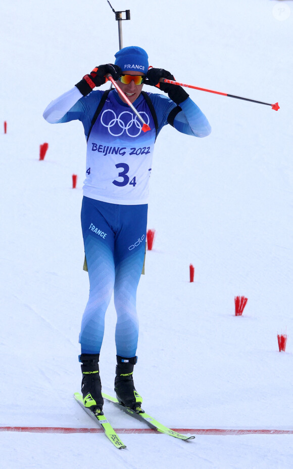 Quentin Fillon Maillet - Biathlon 4x7,5 kms relais aux Jeux Olympiques de Pekin 2022, à Zhangjiakou, le 15 février 2022.