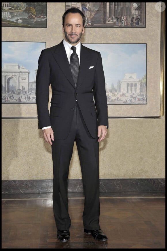 Le créateur et styliste Tom Ford, honoré à Milan le 11 janvier 2010