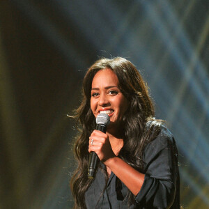 Exclusif - Nolwenn Leroy et Amel Bent - Enregistrement de l'émission du "Sidaction 2014 : La télé chante contre le Sida" le 24 mars 2014 au théâtre Mogador à Paris, pour une diffusion le 5 avril 2014 en prime time sur France 2. 