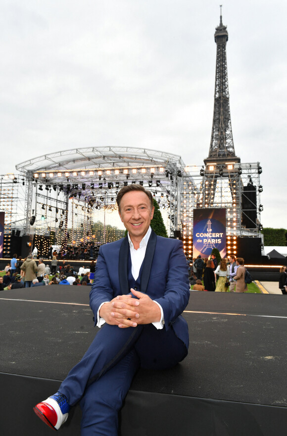 Exclusif - Stéphane Bern en backstage lors de l'évènement "Le Concert de Paris" depuis le Champ-de-Mars à l'occasion de la Fête Nationale du 14 Juillet 2021. © Perusseau-Veeren/Bestimage