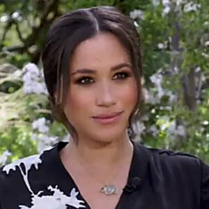 Meghan Markle lors de son interview vérité avec Oprah Winfrey, diffusée à la télévision américaine en mars 2021. © Capture TV CBS via Bestimage