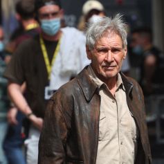 Harrison Ford - Tournage du dernier opus "Indiana Jones 5" dans les rues de Cefalu en Sicile le 7 octobre 2021. 