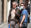 Harrison Ford - Tournage du dernier opus "Indiana Jones 5" dans les rues de Cefalu en Sicile le 7 octobre 2021. 