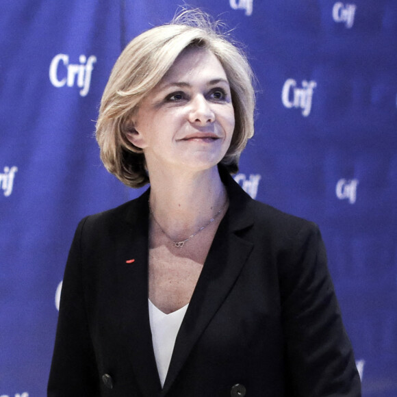 Valérie Pécresse, présidente de la région Île-de-France et candidate des Républicains (LR) pour la présidentielle - Arrivées au dîner du CRIF (Conseil Représentatif des Institutions juives de France) au Carrousel du Louvre à Paris. Le 24 février 2022