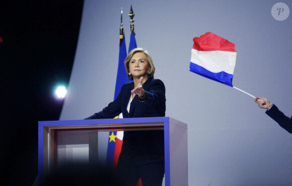 Meeting de Valérie Pécresse, candidate LR à l'élection présidentielle 2022, au Zenith de Paris le 13 février 2022.