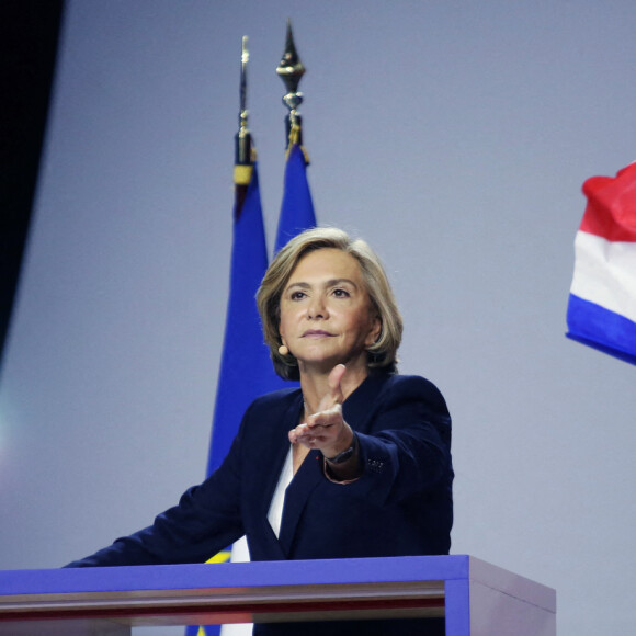 Meeting de Valérie Pécresse, candidate LR à l'élection présidentielle 2022, au Zenith de Paris le 13 février 2022.