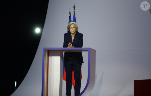 Meeting de Valérie Pécresse, candidate LR à l'élection présidentielle 2022, au Zenith de Paris le 13 février 2022.