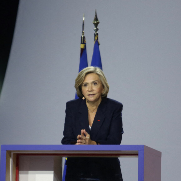 Meeting de Valérie Pécresse, candidate LR à l'élection présidentielle 2022, au Zenith de Paris le 13 février 2022.