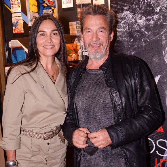 Exclusif - Florent Pagny et sa femme Azucena Caamano lors de la première du spectacle Lost in Buenos Aires à l'Européen à Paris le 28 juin 2021. © Rachid Bellak / Bestimage