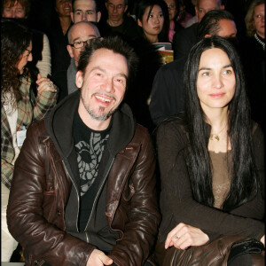 Florent Pagny et sa femme Azucena - Défilé de mode Marithe et François Girbaud Hiver 2006-2007
