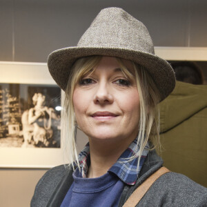 Flavie Flament - Vernissage de l'exposition "Gainsbourg For Ever" à la galerie Hegoa à Paris. Le 2 avril 2015