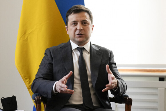 Le président ukrainien Volodymyr Zelenskyy assiste à une réunion avec le Premier ministre à la Conférence sur la sécurité de Munich, à Munich, Allemagne, le 19 février 2022. 