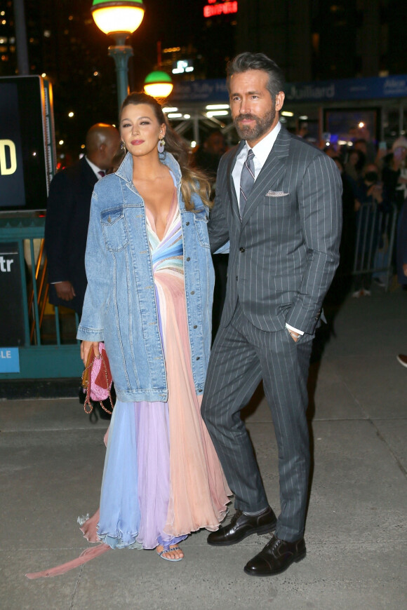 Ryan Reynolds et sa femme Blake Lively - Avant-première du film "The Adam Project" à New York, le 28 février 2022.