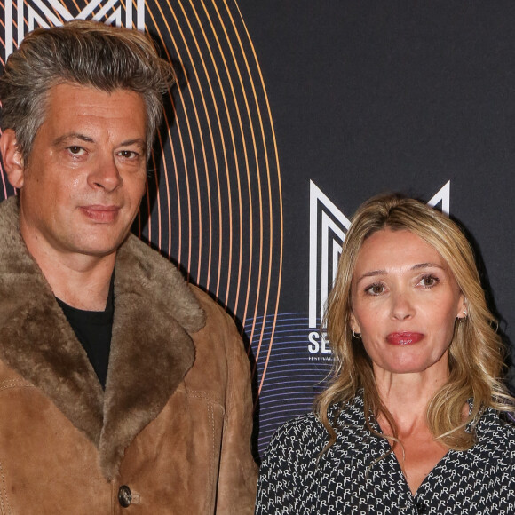 Benjamin Biolay et Anne Marivin - Avant-première du film "Rebecca" lors du Festival Series Mania à Lille le 1er septembre 2021. © Stéphane Vansteenkiste/Bestimage