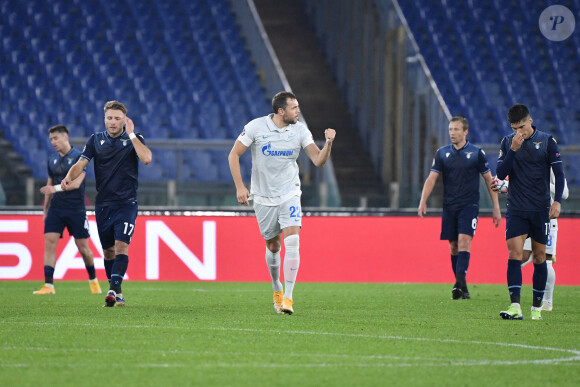 Artem Dzyuba - Match de football en ligue des Champions (Champions League) Lazio contre Zenit (3-1) de saint Petersbourg à Rome le 24 novembre 2020. © Inside / Panoramic / Bestimage