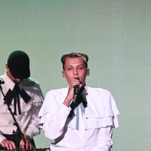 Stromae lors de la 37ème cérémonie des Victoires de la musique à la Seine musicale de Boulogne-Billancourt, le 11 février 2022. © Guirec Coadic/Bestimage 