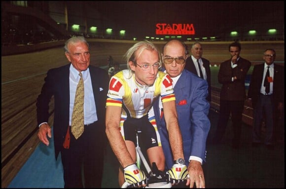 Laurent Fignon à l'inauguration du stadium de Bordeaux en octobre 1989 !