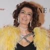 La légendaire Sophia Loren, à l'occasion de l'avant-première italienne de la comédie musicale Nine, à Rome, le 13 janvier 2010.