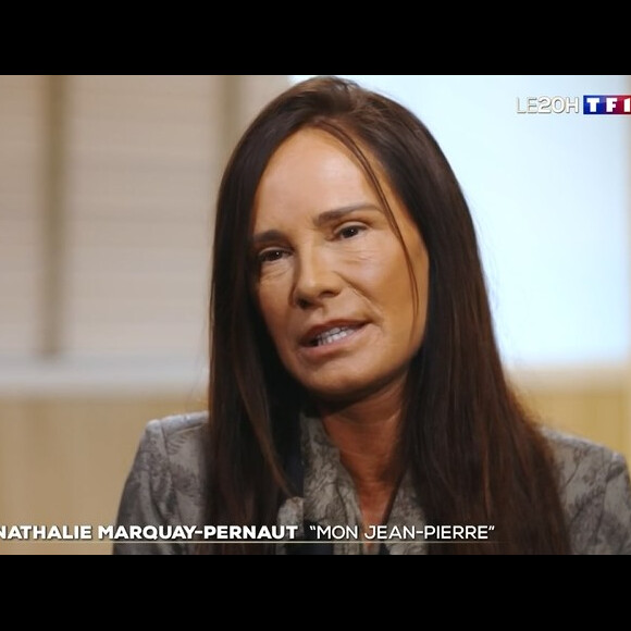 Nathalie Marquay en interview pour parler de son mari, le 03 mars. @TF1